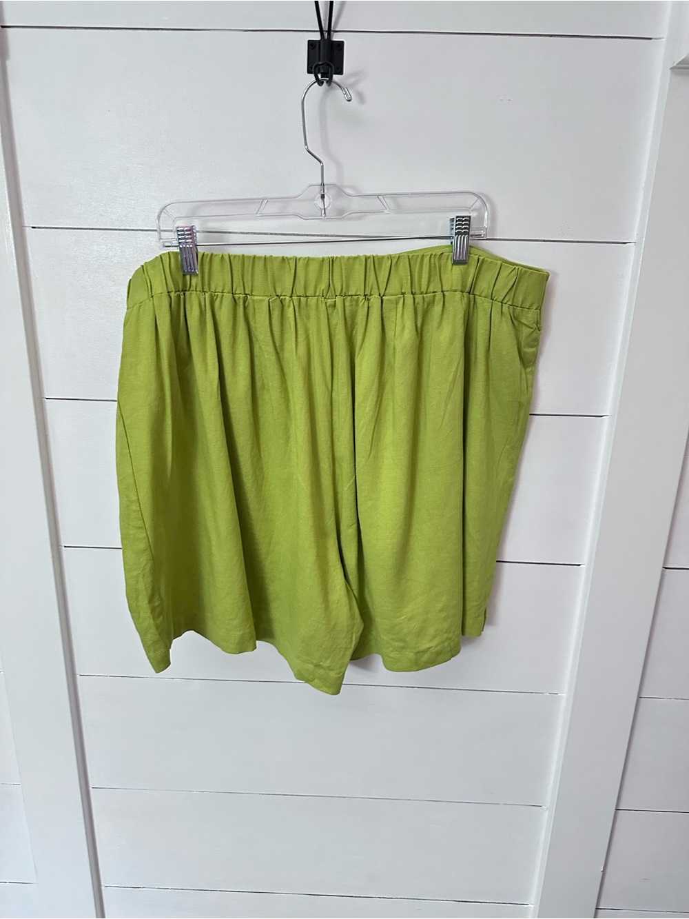 New Eloquii 18 Olive Green beaded side tie plus size minimalist Wrap Skort - Picture 3 of 15